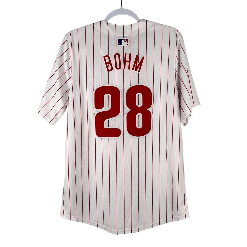 NWT Mens Small Nike Limited MLB Philadelphia Phillies Alec Bohm #28 Home‎ Jersey